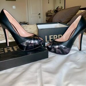 LERRE Leather High Platform Heel Size 37 1/2